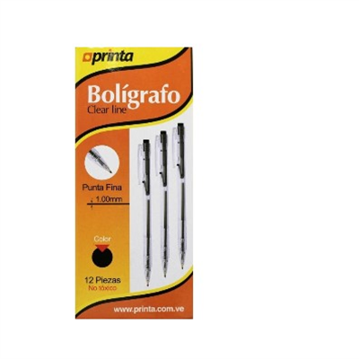 Boligrafo clear line Negro