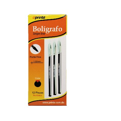 Boligrafo stripe line Negro