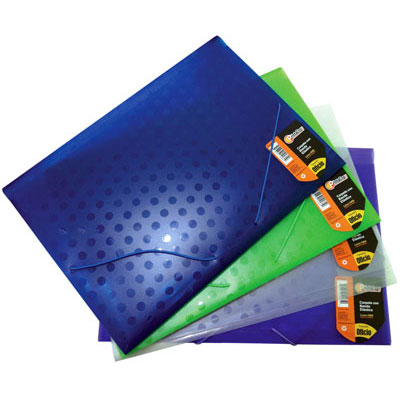 Carpeta Banda Elástica Línea Orb. Oficio Colores