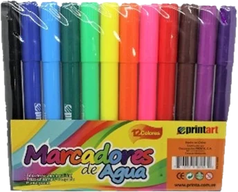 Marcadores de Agua 12 colores