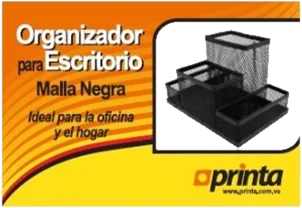 Organizador de escritorio en malla