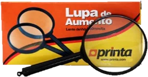 Lupa 60mm lente de vidrio 4x